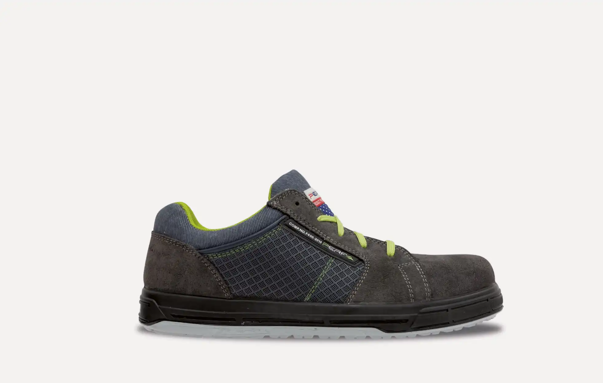 GREY OREGON Scarpa antinfortunistica Bassa  METROPOLIS su sfondo bianco