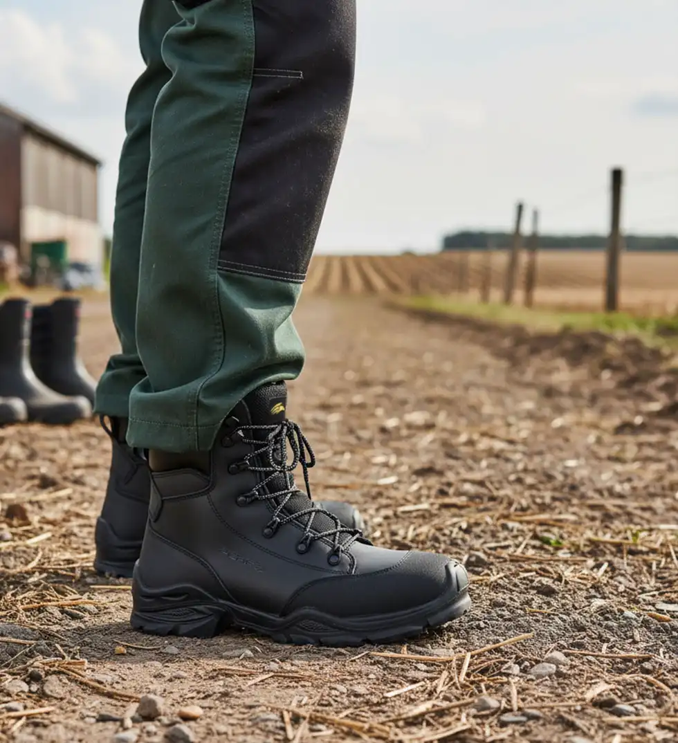 INTRUDER Scarpa antinfortunistica misure Media indossata, su terreno