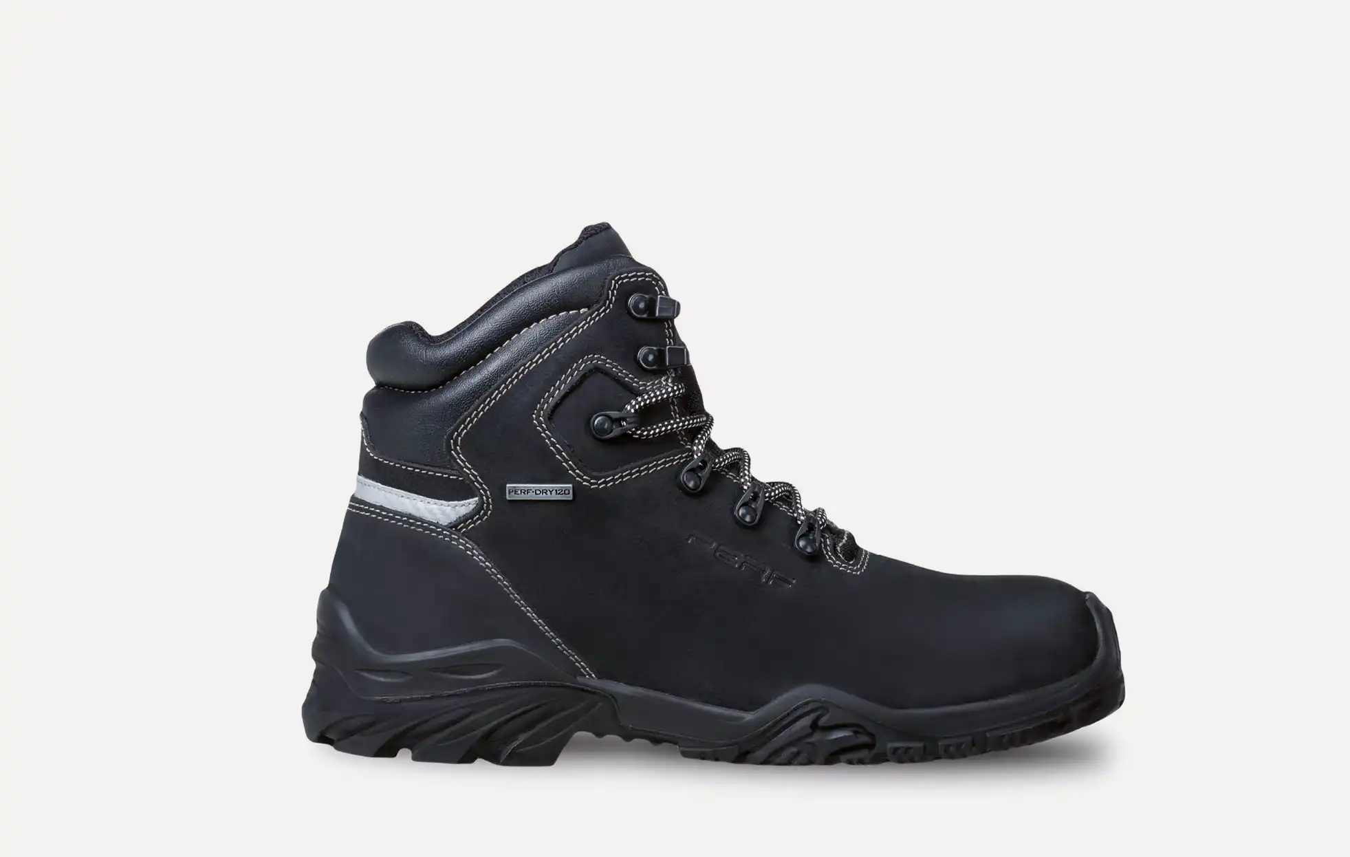 NEW ZERMATT Scarpa antinfortunistica Media linea E-LITE su sfondo bianco